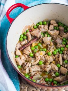 Summery chicken and pea stew - recipe / A kitchen in Istanbul