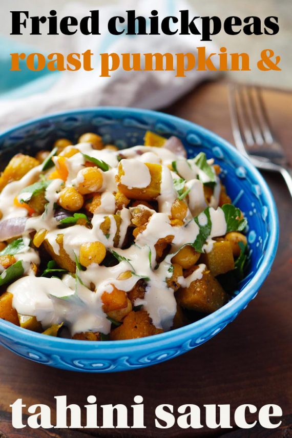 Fried chickpeas, roast pumpkin and tahini sauce | Recipe | A kitchen in ...