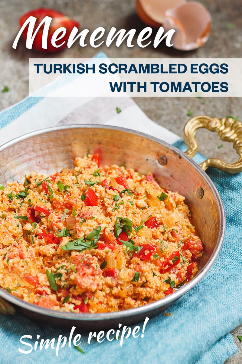 Menemen – Turkish scrambled eggs with tomatoes | Recipe | A kitchen in ...