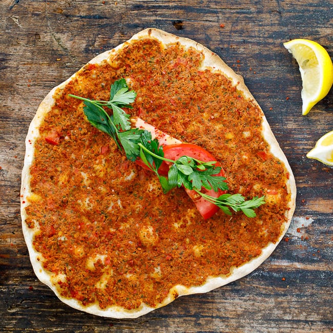 LAVAS LAHMACUN WITHOUT Dough Round ready lavash 250 g minced meat 2-3
