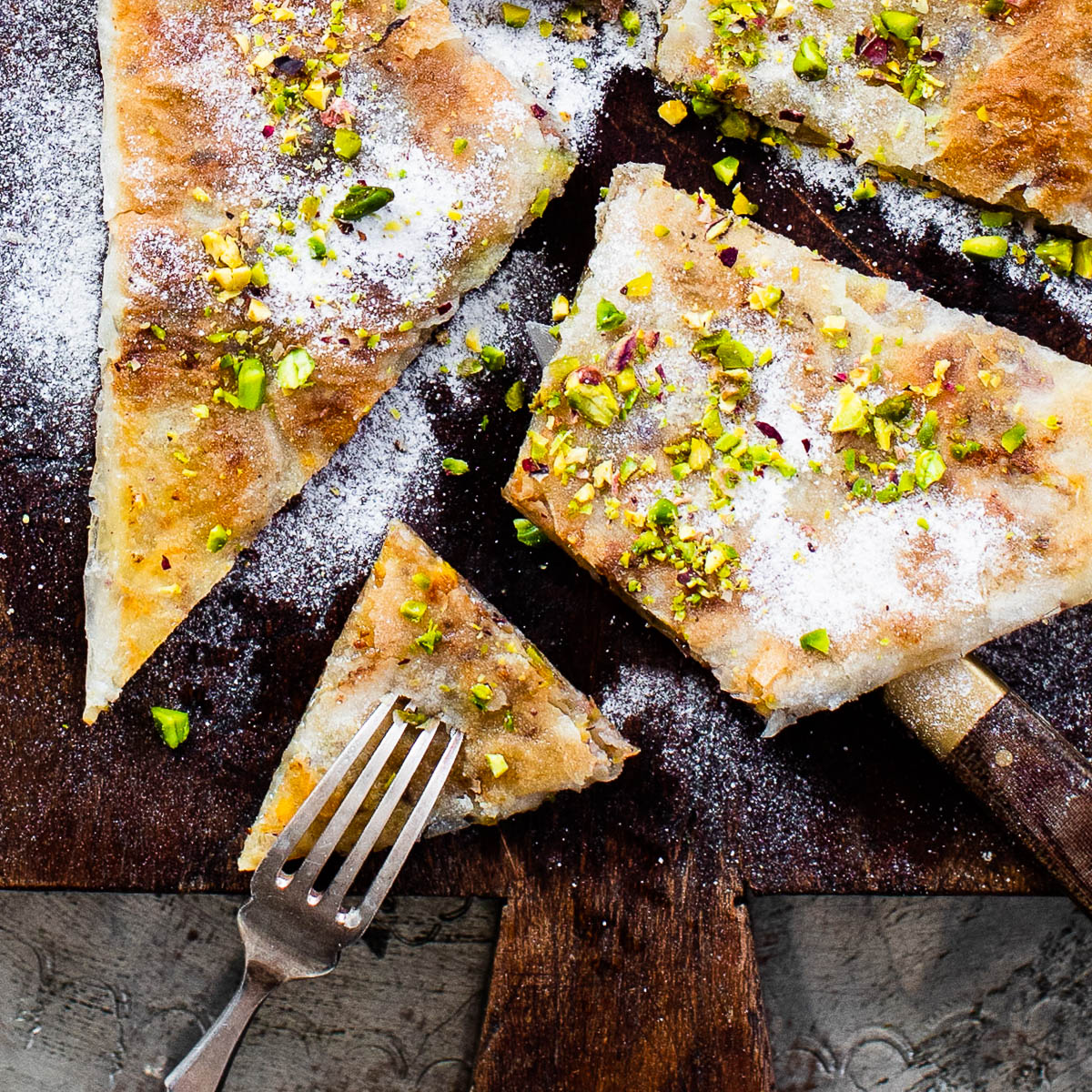 Katmer (Turkish pistachio pastry dessert) | Recipe